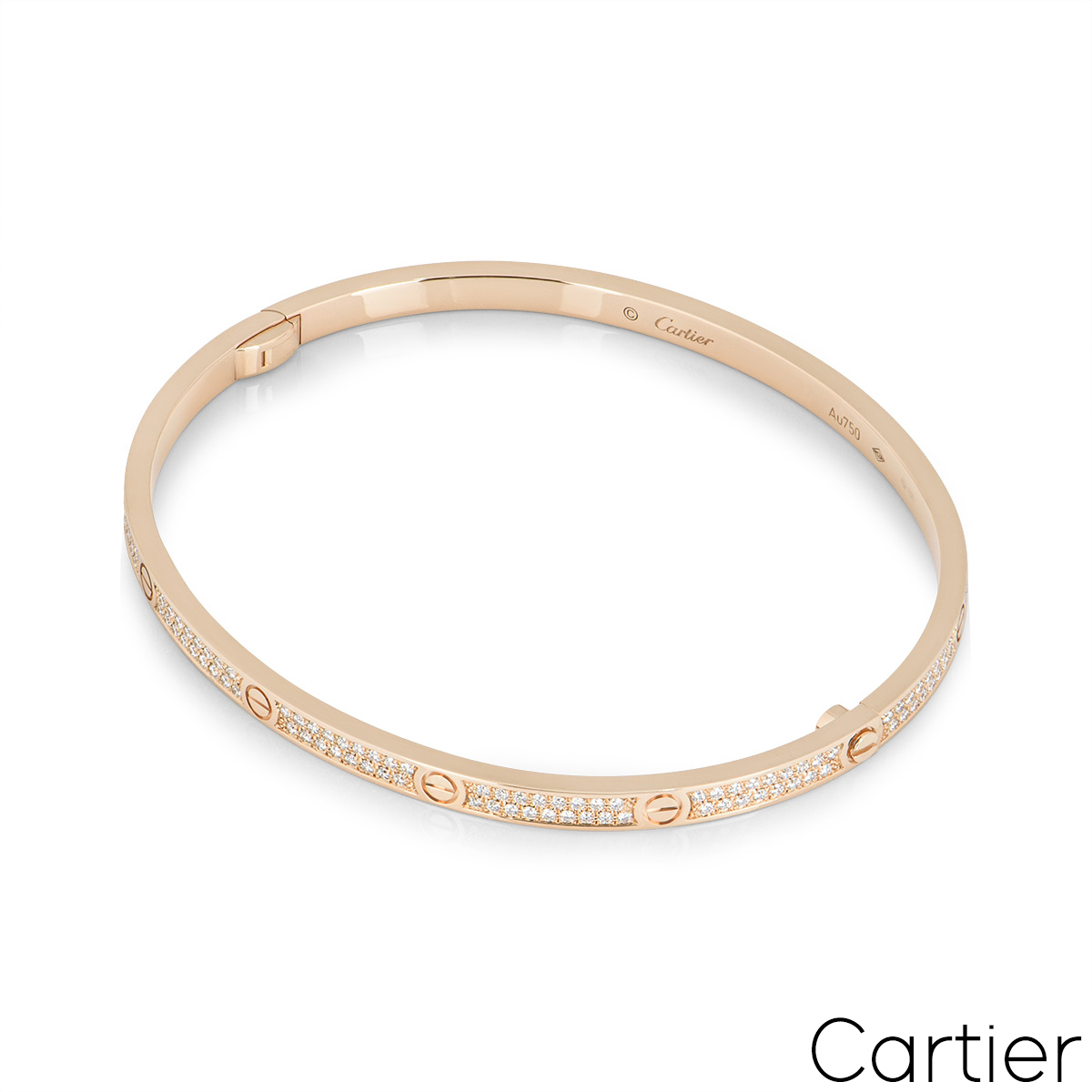 Cartier love sm bracelet rosé gold size 16 